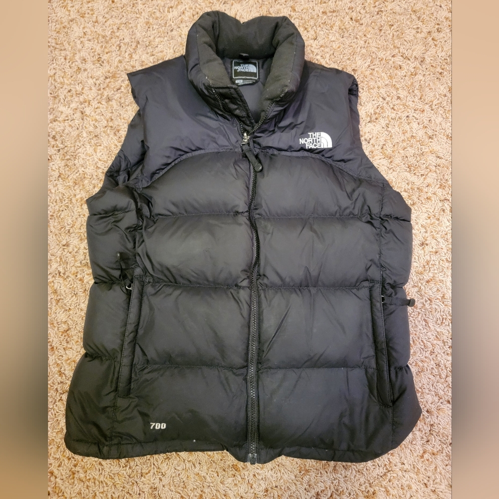 Auth The North Face Women's 700 Down Nuptse Black Puffer Vest! Size Large!